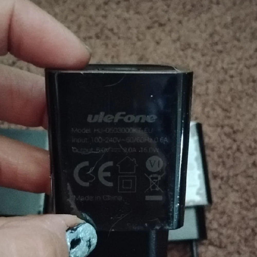 Black USB Wall Charger Adapter